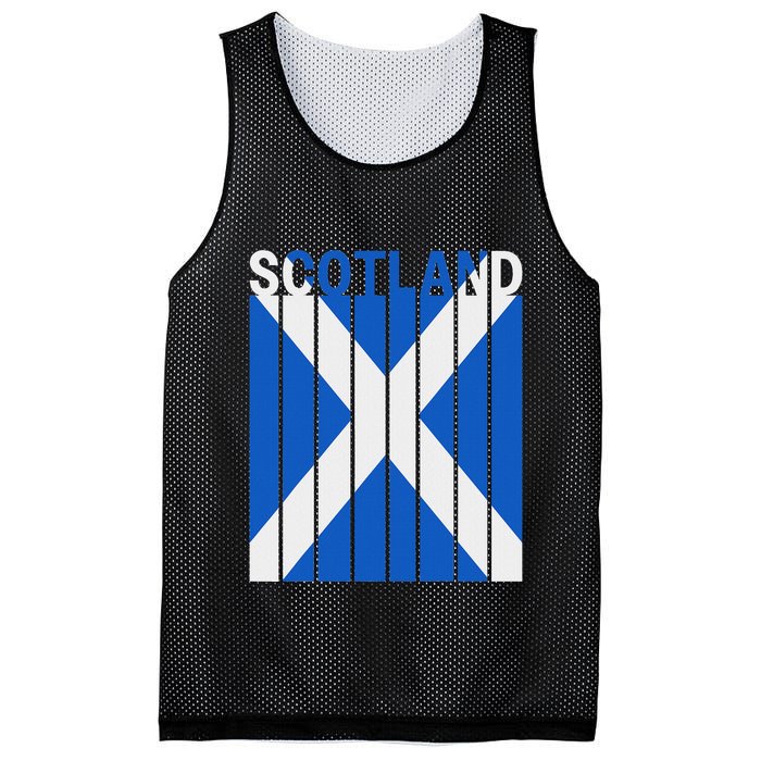Scotland Flag Mesh Reversible Basketball Jersey Tank