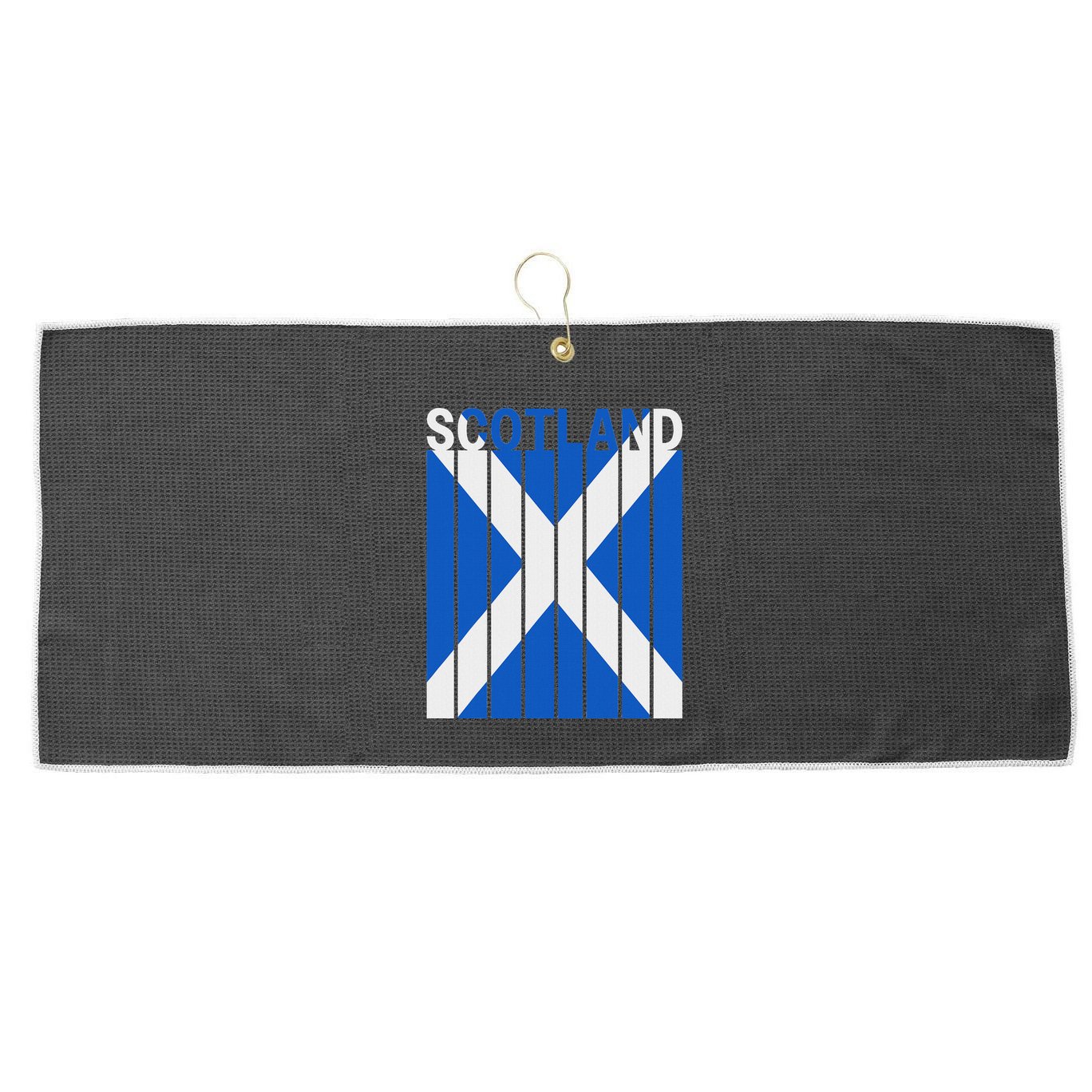 Scotland Flag Large Microfiber Waffle Golf Towel