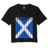 Scotland Flag Women's Crop Top Tee