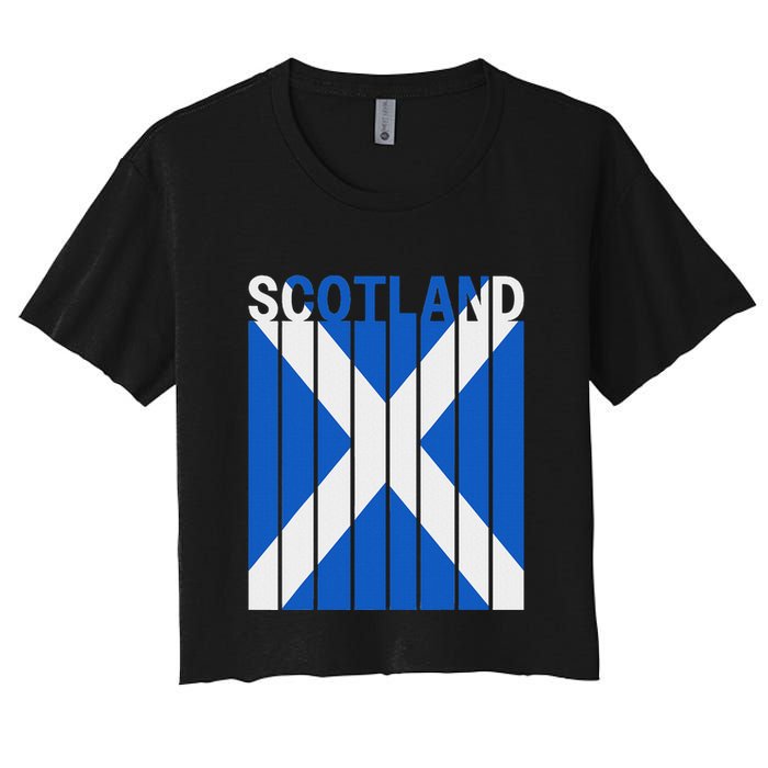 Scotland Flag Women's Crop Top Tee