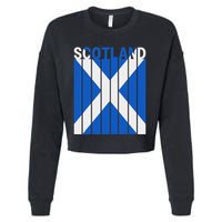 Scotland Flag Cropped Pullover Crew