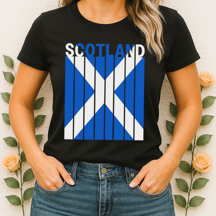 Scotland Flag Womens T-Shirt