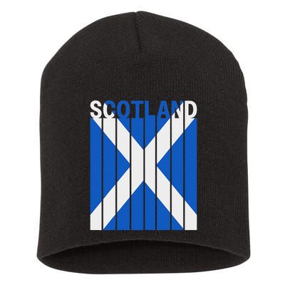 Scotland Flag Short Acrylic Beanie