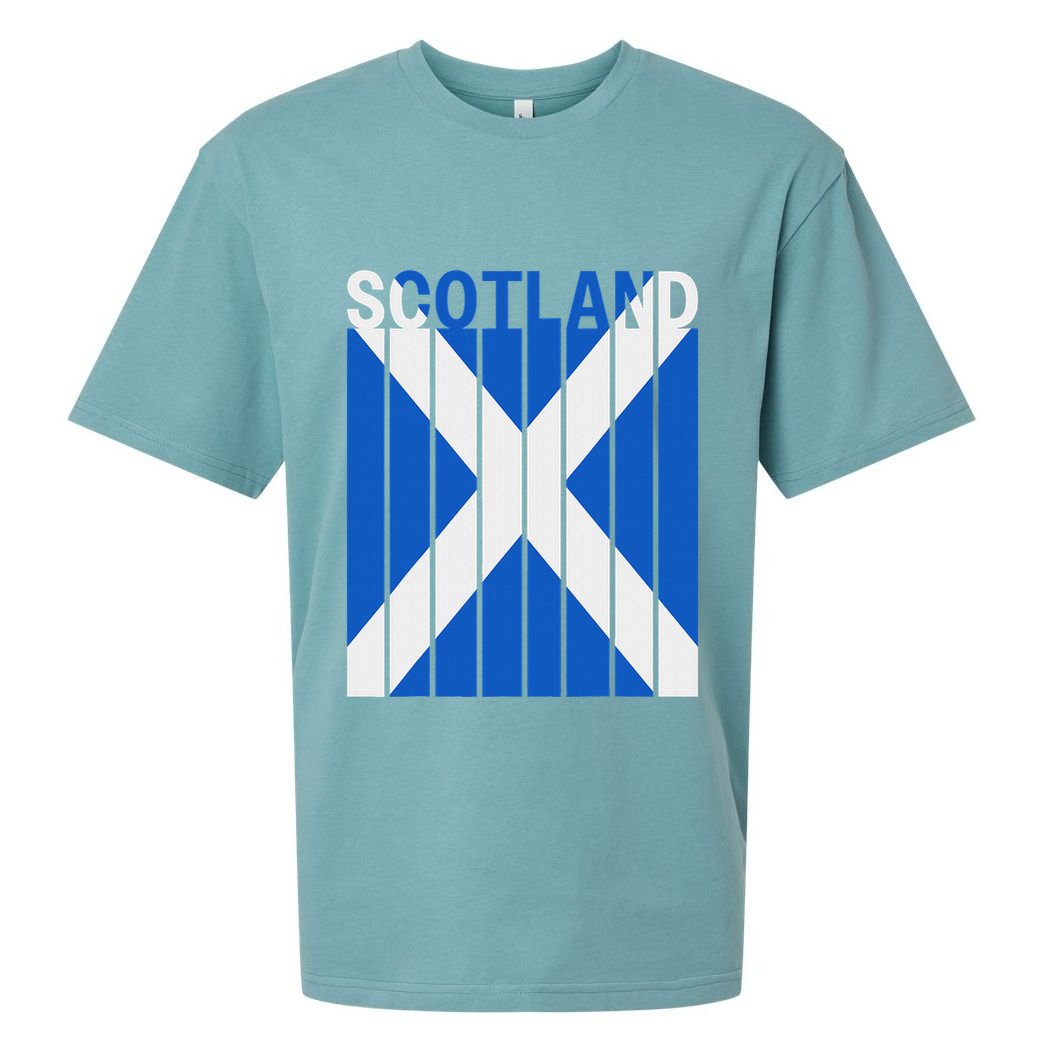 Scotland Flag Sueded Cloud Jersey T-Shirt