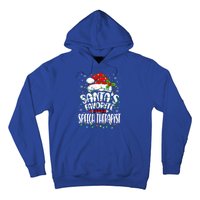 Santa Favorite Speech Therapist Christmas Speech Therapy Gift Hoodie