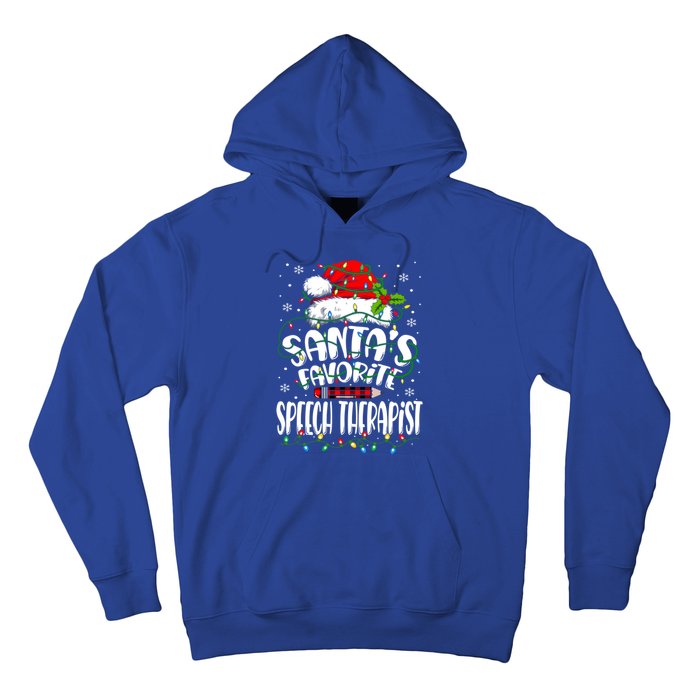 Santa Favorite Speech Therapist Christmas Speech Therapy Gift Hoodie