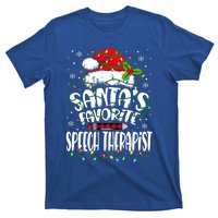 Santa Favorite Speech Therapist Christmas Speech Therapy Gift T-Shirt