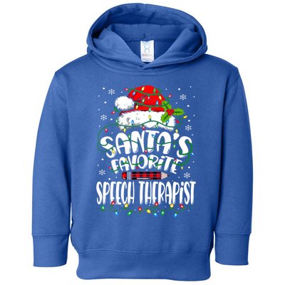 Santa Favorite Speech Therapist Christmas Speech Therapy Gift Toddler Hoodie