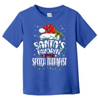 Santa Favorite Speech Therapist Christmas Speech Therapy Gift Toddler T-Shirt