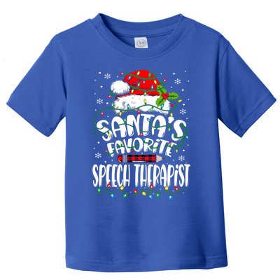 Santa Favorite Speech Therapist Christmas Speech Therapy Gift Toddler T-Shirt