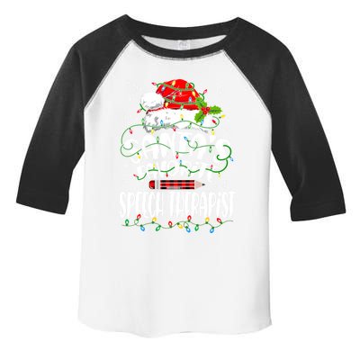 Santa Favorite Speech Therapist Christmas Speech Therapy Gift Toddler Fine Jersey T-Shirt