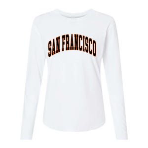 San Francisco Womens Cotton Relaxed Long Sleeve T-Shirt