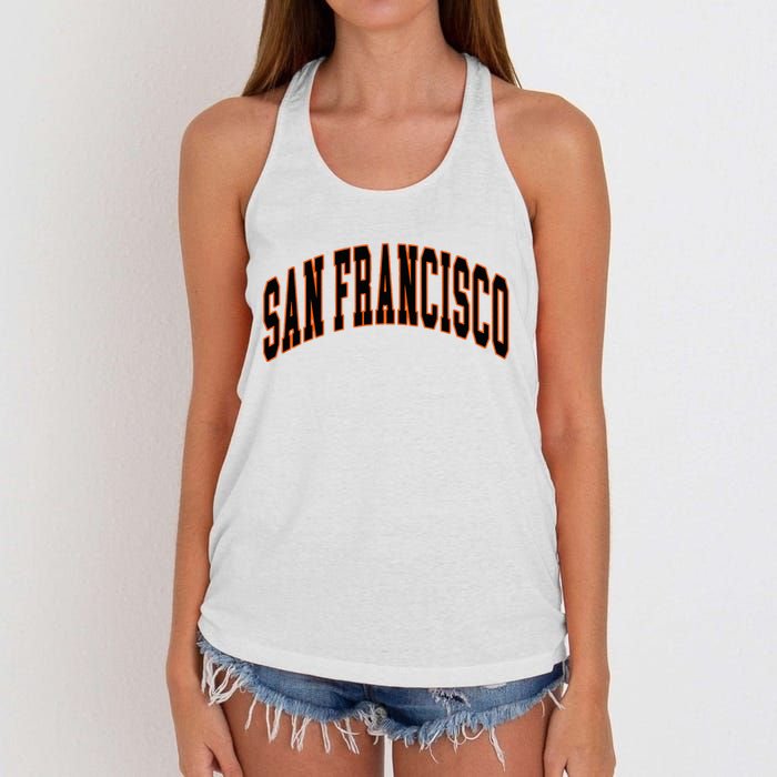 San Francisco Women's Knotted Racerback Tank