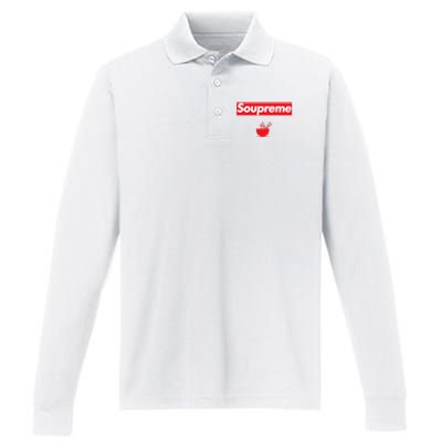 Soupreme Funny Soupreme Performance Long Sleeve Polo