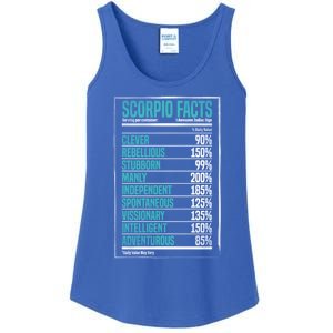 Scorpio Facts Star Sign Fact Zodiac Gifgift Astrology Gift Ladies Essential Tank