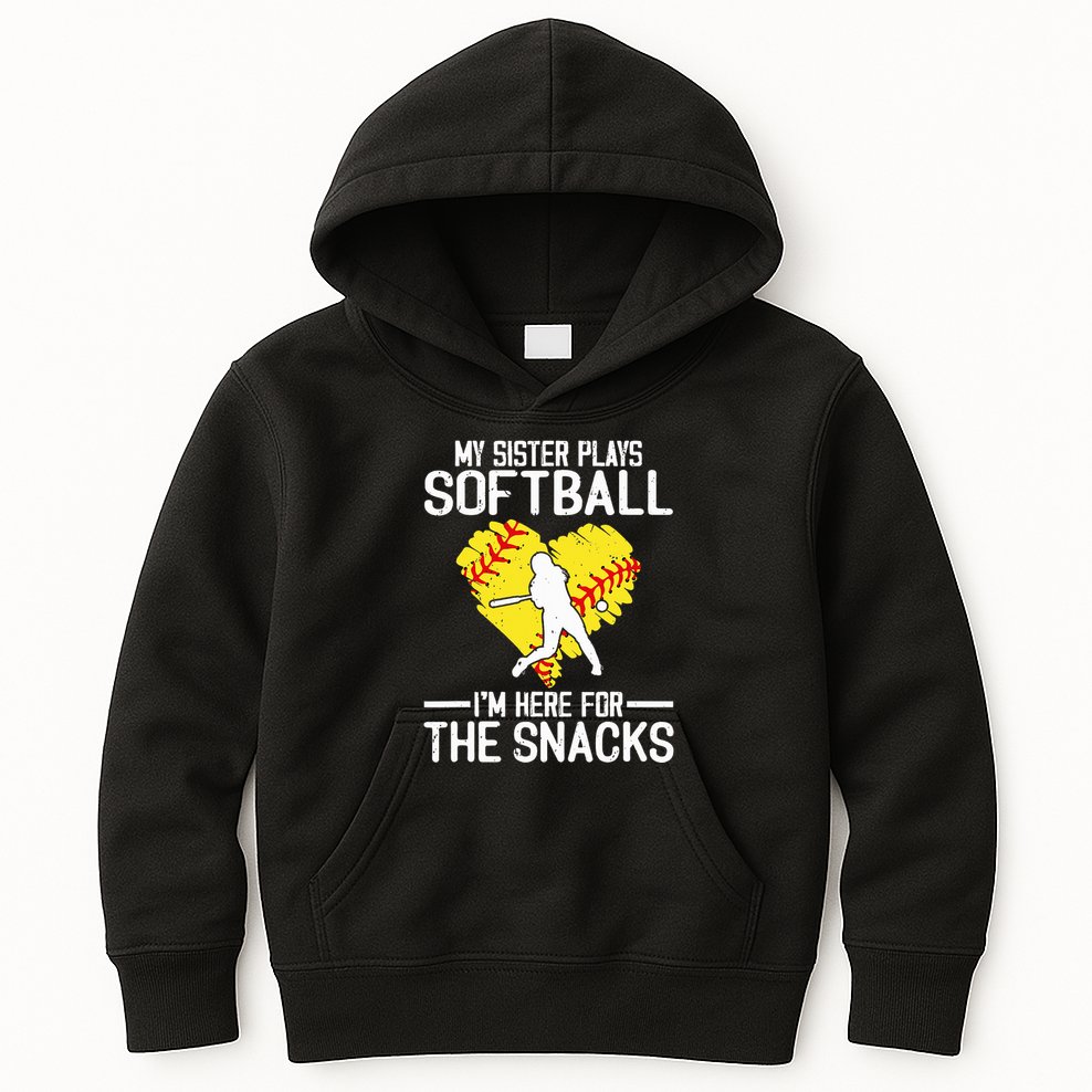 Softball Funny Sassy Sport Player For Soft Ball Girl Women Kids Hoodie