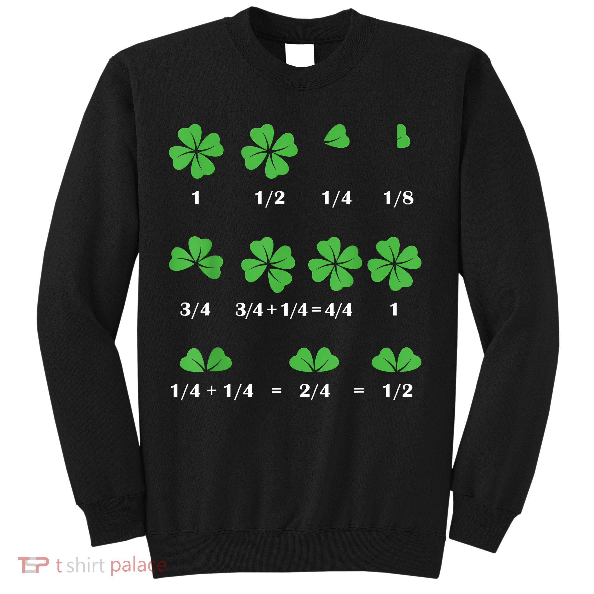 Shamrock Fraction St PatrickS Day Math Boy Sweatshirt