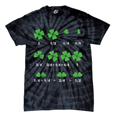 Shamrock Fraction St PatrickS Day Math Boy Tie-Dye T-Shirt