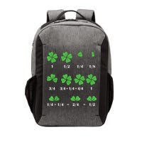 Shamrock Fraction St PatrickS Day Math Boy Vector Backpack