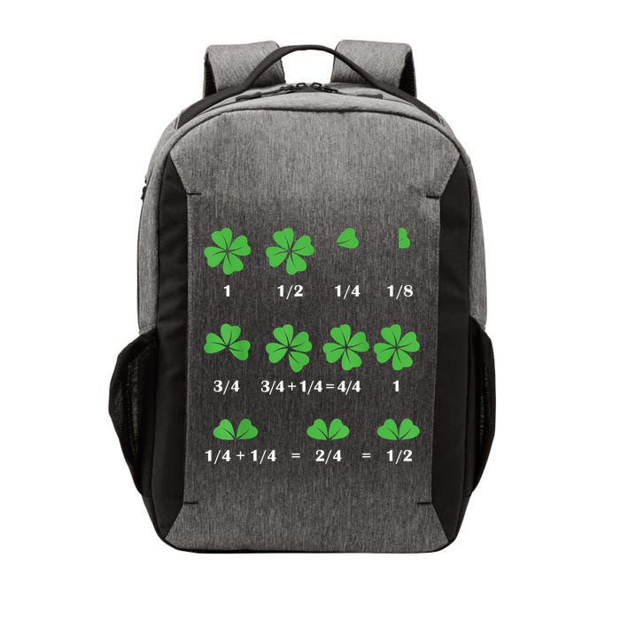 Shamrock Fraction St PatrickS Day Math Boy Vector Backpack