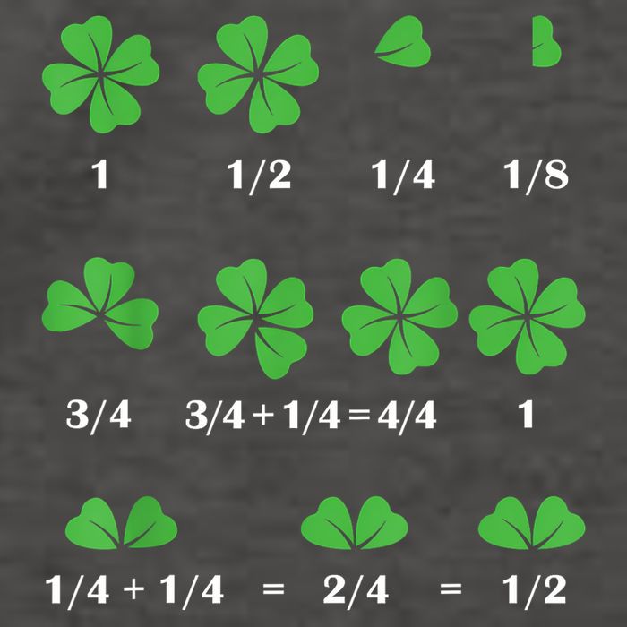 Shamrock Fraction St PatrickS Day Math Boy Vector Backpack