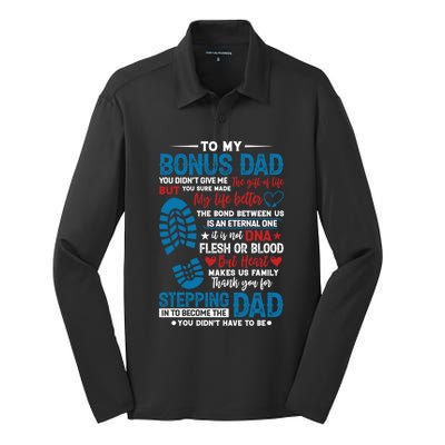 Step Fathers Step Dads Amazing Non Biological Dad Gift Silk Touch Performance Long Sleeve Polo