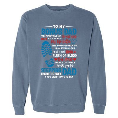 Step Fathers Step Dads Amazing Non Biological Dad Gift Garment-Dyed Sweatshirt