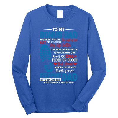 Step Fathers Step Dads Amazing Non Biological Dad Gift Long Sleeve Shirt