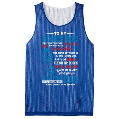 Step Fathers Step Dads Amazing Non Biological Dad Gift Mesh Reversible Basketball Jersey Tank