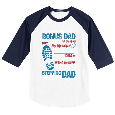 Step Fathers Step Dads Amazing Non Biological Dad Gift Baseball Sleeve Shirt