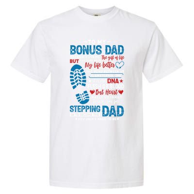 Step Fathers Step Dads Amazing Non Biological Dad Gift Garment-Dyed Heavyweight T-Shirt