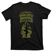 Special Forces Sf Ranger Tab Od Green Vintage T-Shirt