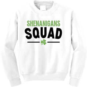 Shenanigans Squad St Patricks Day Kids Sweatshirt