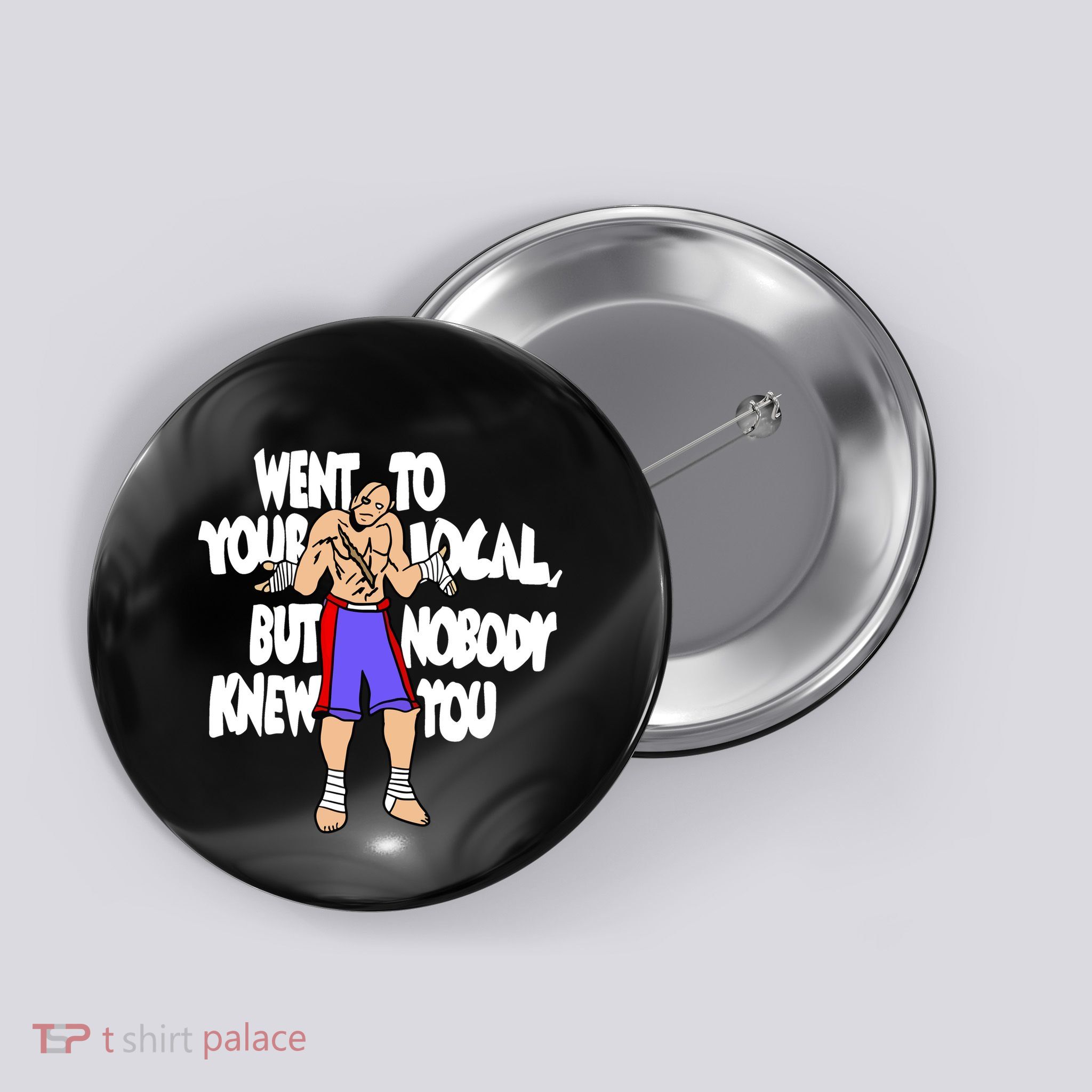 Street Fighter Sagat Went To Your Local But Nobody Knew You Button