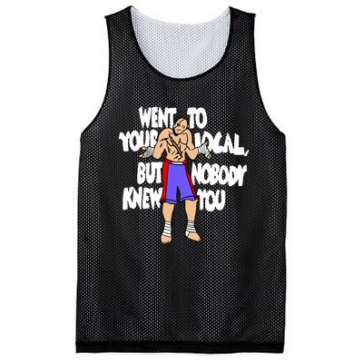 Street Fighter Sagat Went To Your Local But Nobody Knew You Mesh Reversible Basketball Jersey Tank