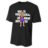 Street Fighter Sagat Went To Your Local But Nobody Knew You Performance Sprint T-Shirt