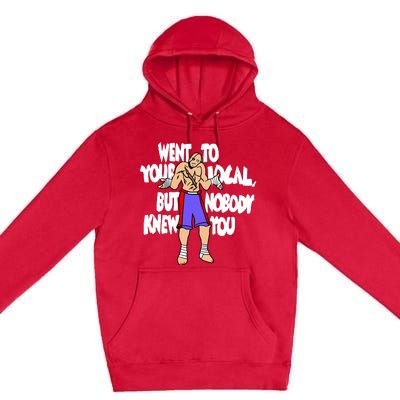 Street Fighter Sagat Went To Your Local But Nobody Knew You Premium Pullover Hoodie