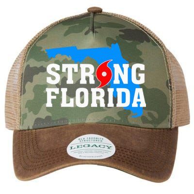 Strong Florida Support Map Legacy Tie Dye Trucker Hat