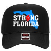 Strong Florida Support Map High Crown Mesh Back Trucker Hat