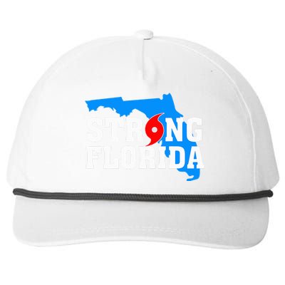 Strong Florida Support Map Snapback Five-Panel Rope Hat