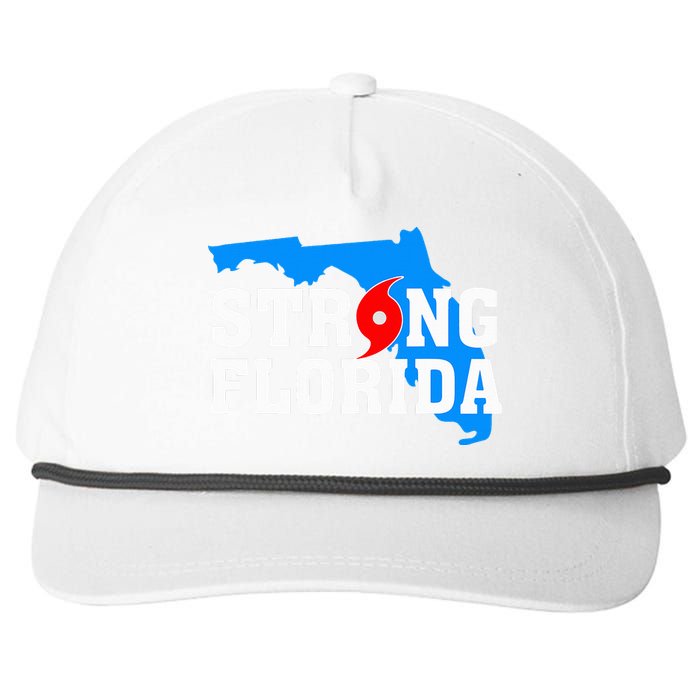 Strong Florida Support Map Snapback Five-Panel Rope Hat