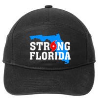 Strong Florida Support Map 7-Panel Snapback Hat