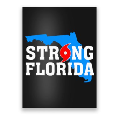 Strong Florida Support Map Poster