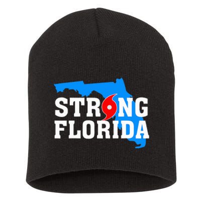 Strong Florida Support Map Short Acrylic Beanie