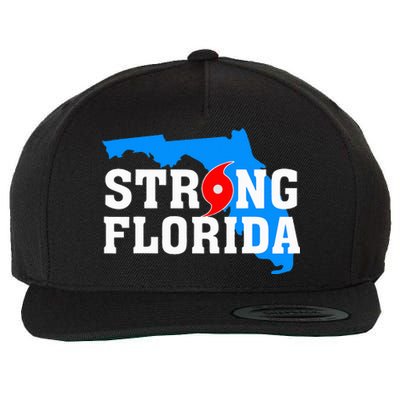 Strong Florida Support Map Wool Snapback Cap