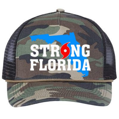 Strong Florida Support Map Retro Rope Trucker Hat Cap