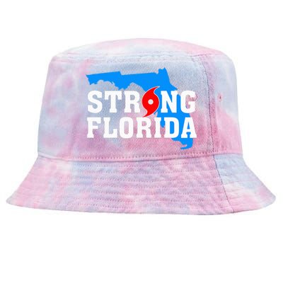 Strong Florida Support Map Tie-Dyed Bucket Hat