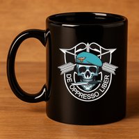 Special Forces Skull De Oppresso Liber 11oz C Handle Ceramic Mug
