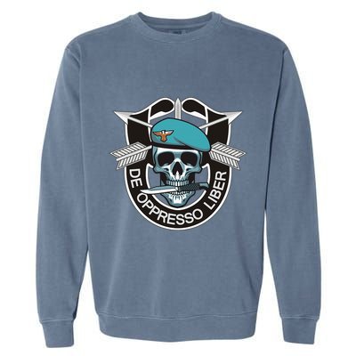 Special Forces Skull De Oppresso Liber Garment-Dyed Sweatshirt