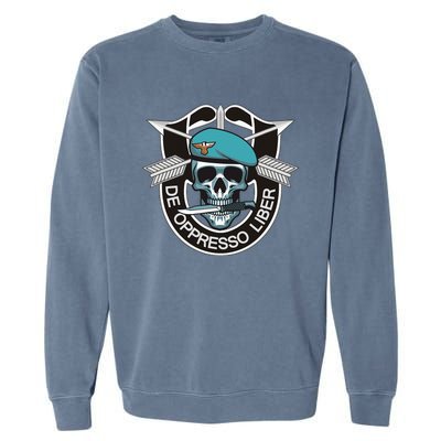 Special Forces Skull De Oppresso Liber Garment-Dyed Sweatshirt